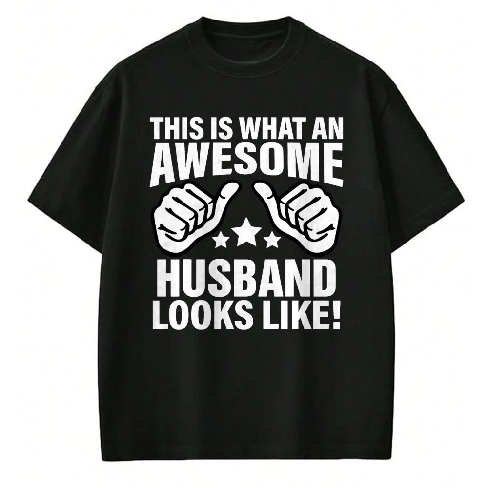 Best Wife Shirt, Wife and Husband Unisex T-Shirt/Hoodie/Sweatshirt HLT00 - This Is What An Awesome Husband Looks Like Cool T-Shirt