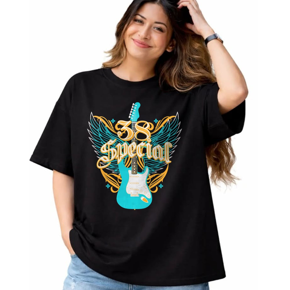Guitar Lover Shirt, Funny Guitar UnisexT-Shirt/Hoodie/Sweatshirt HLT00 - 38 Special Guitar Wings T-Shirt