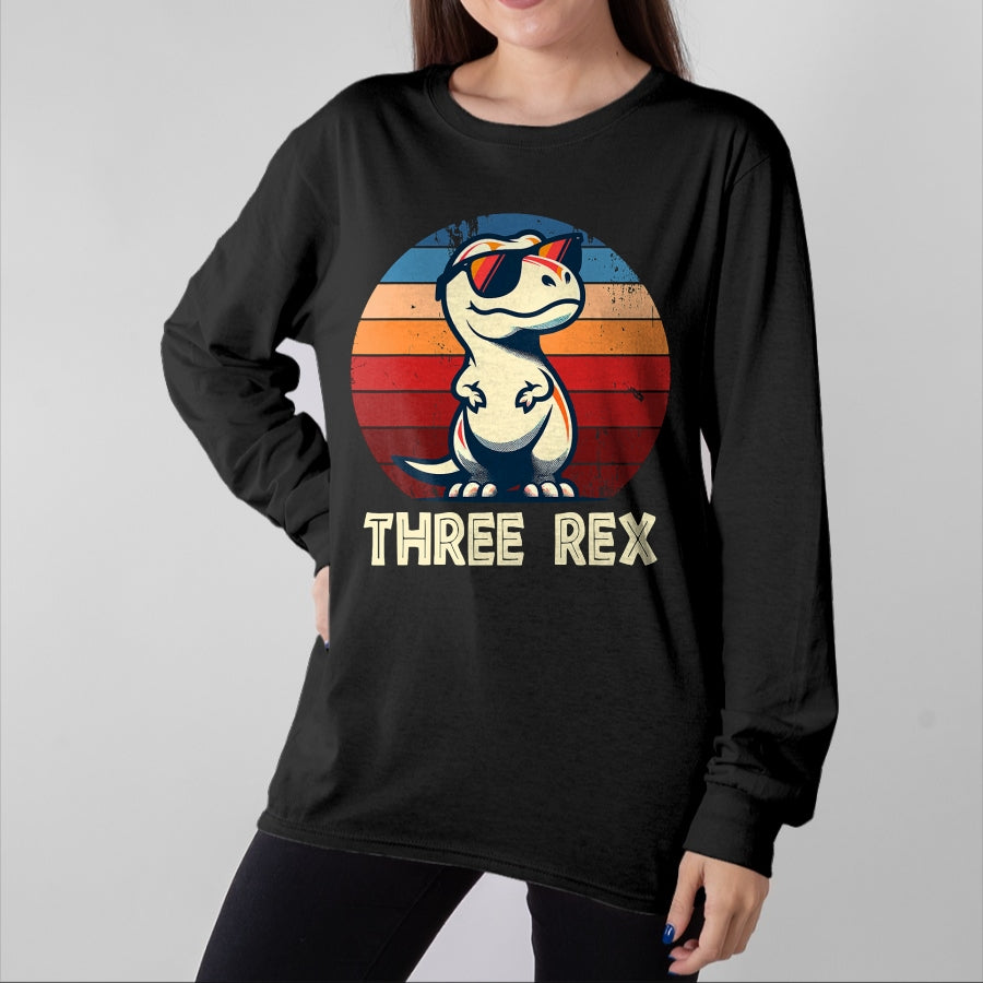 Best Dinosaur Lover Shirt, Funny Dinosaur UnisexT-Shirt/Hoodie/Sweatshirt HLT00 - 3 Rex Dinosaur 3rd Birthday Boy Girl Three Rex Birthday T-Shirt